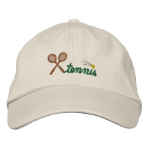 Beställnings- tennis broderad hatt