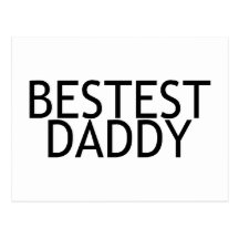 Bestest pappa vykort
