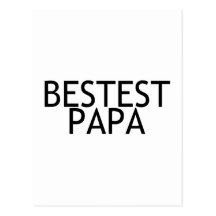 Bestest pappa vykort