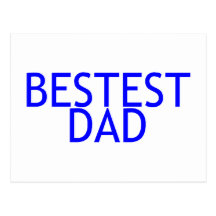 Bestest pappa vykort