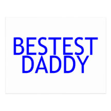 Bestest pappablått vykort