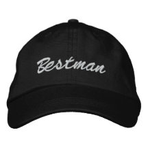 Bestman broderade hatten