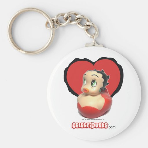 Betty Boop Rubber ankanyckelring