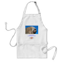 Bevingad kvinna (ansikte) /Apron Förkläden