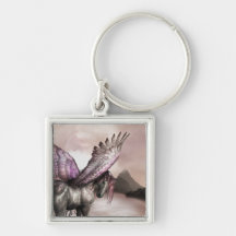 Bevingada Pegasus Keychain Nyckel Ring