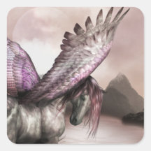 Bevingada Pegasus klistermärkear