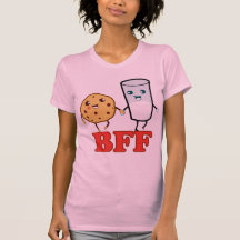 BFF, kaka och mjölk T-shirts