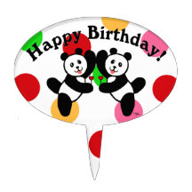 BFF-Pandavänner Cake Toppers