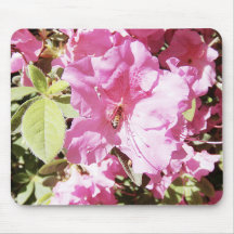 bi på blomma mus matta