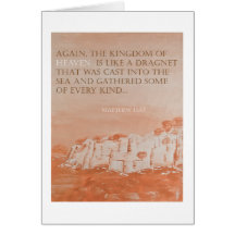 BibelVerse: Matthew 13:47 Pedagogygreetings Hälsningskort