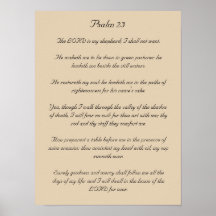 BibelVersekonstverk, Psalm 23 Affischer