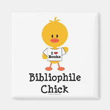 Bibliofilchickmagnet Kylskåpsnagnet