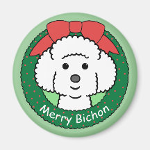 Bichon Frise jul Magneter