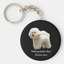 Bichon Frise Keychain Nyckelringar