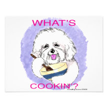 Bichon kock inbjudningskort