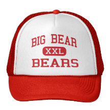 Big Bear - björnar - kick - Big Bear stad Kaliforn Trucker Kepsar