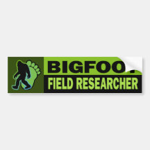 Bigfoot fältforskare bildekal