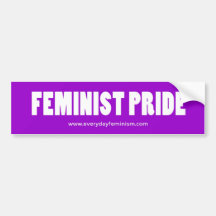 Bildekal "för FEMINISTISK PRIDE"