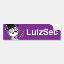 Bildekal för LulzSec Monocleman (lilor)