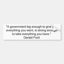 bildekal - Geral Ford citationstecken regerings- s