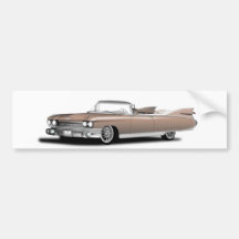 bildekal som är retro, bil, cadillac