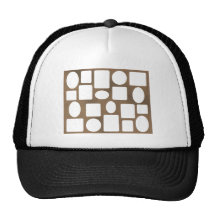 Bildramen landskap brunt MUSEET Zazzle Trucker Keps