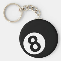 Biljard - 8-Ball Nyckel Ring