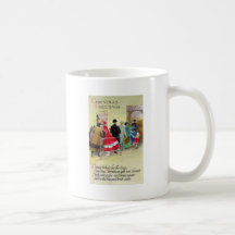 Biljettfönstret köar vintagejul kaffe muggar