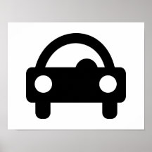 Bilsymbol Posters