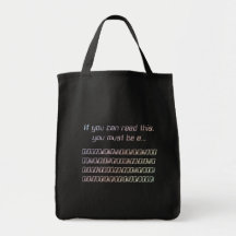 Binär regnbåge för mörkfärger tote bag