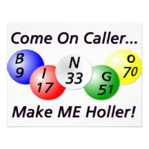 Bingo! Komen på Caller, gör MIG hojta! Tillkännagivanden