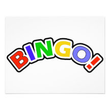 Bingo Kort För Inbjudningar