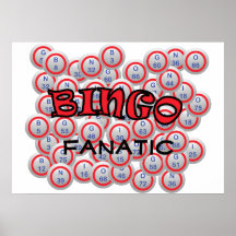 Bingo "namn" över Bingobollar Posters