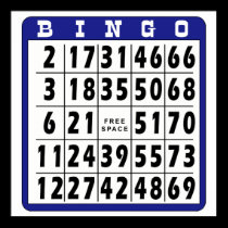 Bingokort 3 affischer