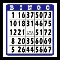 Bingokort 4 affischer
