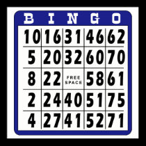 Bingokort 6 affischer
