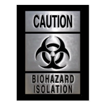 Biohazardisolering Vykort