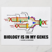 Biologi är i min gener (DNA-replicationen) Flygblad Designs