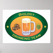 Biologi som dricker laget affischer