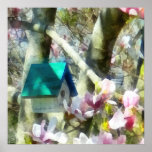 Birdhouse i Magnolia Print