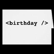 <birthday /> kort