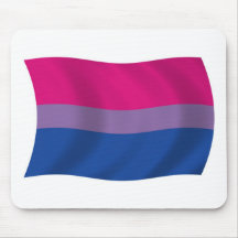 Bisexuell prideflagga Mousepad Mus Mattor