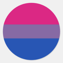Bisexuell prideflaggaklistermärke
