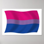 Bisexuellt tryck för prideflaggaaffisch