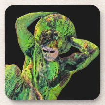Bismarck staty, Berlin, gudkartbok, svartbaksida ( Dryck Underlägg