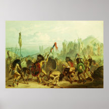 Bisondans av Mandanen Print