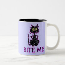 Bita mig! Kattgåvadesigner Kaffe Kopp