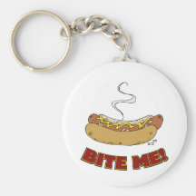 Bita mig - varmkorven nyckel ring
