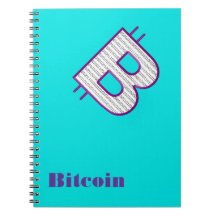 bitcoin lila spiral notizbuch