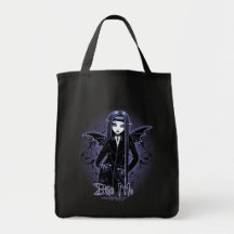 Biter gotiska blått "för Mina" mig vampyren som de Tote Bag